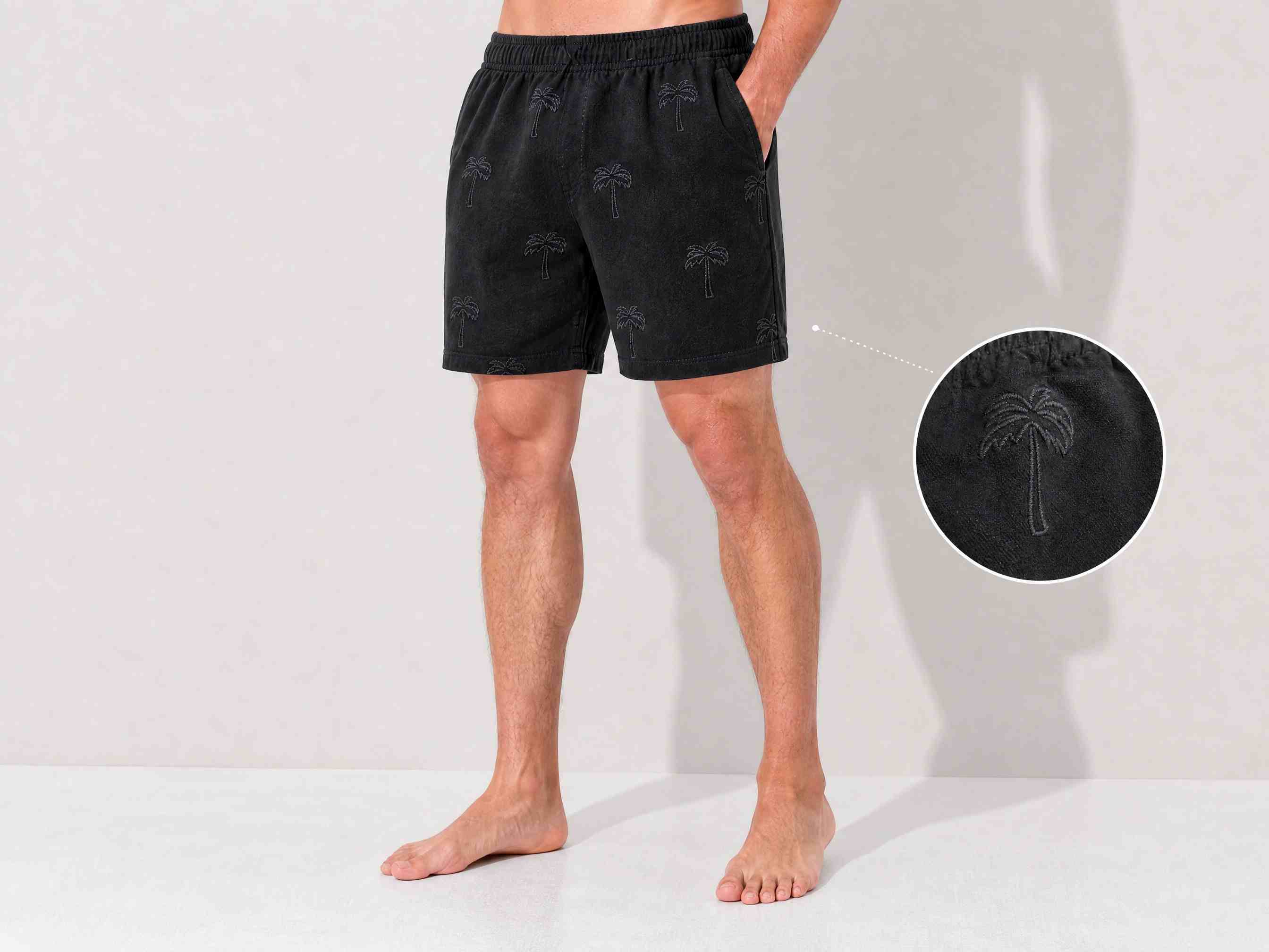 MEN'S EMBRIODERY SHORTS