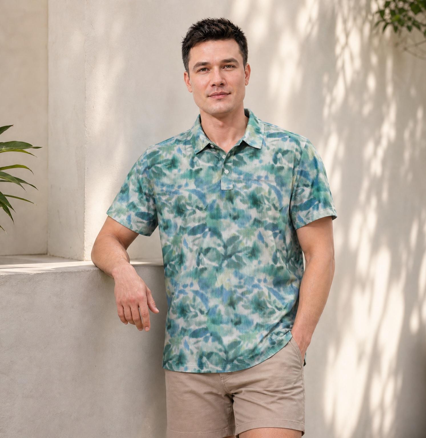 MEN'S COOL-FEEL BEACH POLO