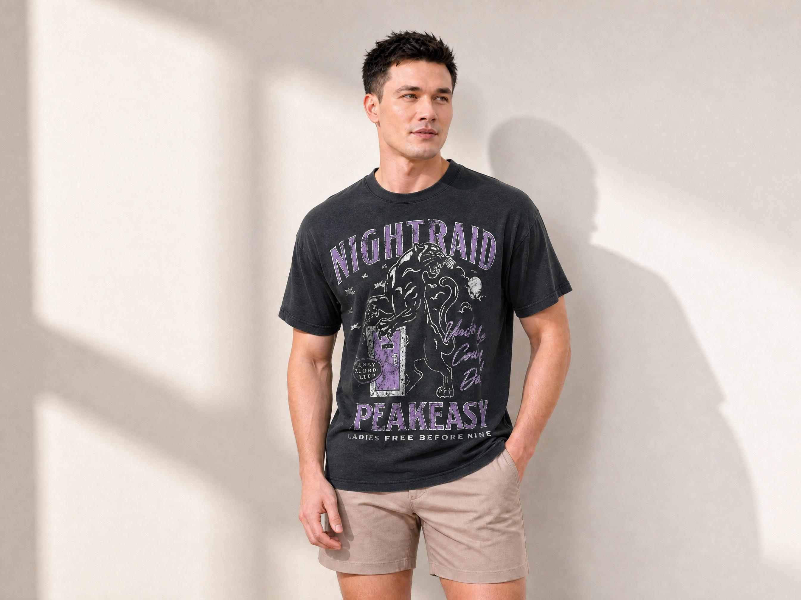 OVERSIEZED VINTAGE BLACK TEE
